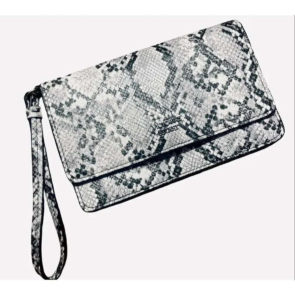 Victoria Secret Python Tech Clutch NWOT